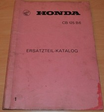 Ersatzteilkatalog Parts list HONDA CB 125 B6