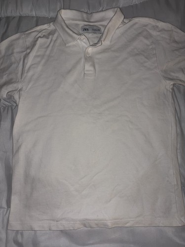 Zara white polo shirt size - shirt, –