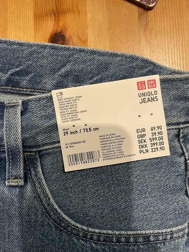 Uniqlo wide straight jeans - wide,