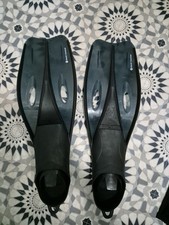 Hot Tuna Diving Flippers Size 7 Black Scuba Diving Fins