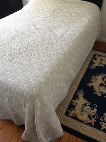 Bedspread grey and white - grey,