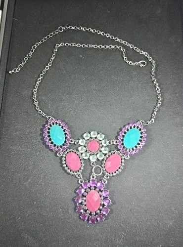 Rhinestone enamel statement - rhinestone,