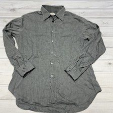 Brioni Shirt Mens XXL Gray