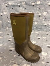 Neoprene Klobba Green Wellies Walking Boots Fishing Size 8