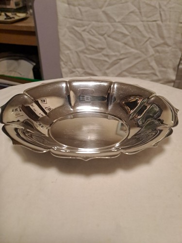 Silver plate trinket dish - trinket,