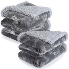 Waterproof Dog Blanket Sherpa Fleece Dog Blankets Washable Dog Throw Pet Blanket