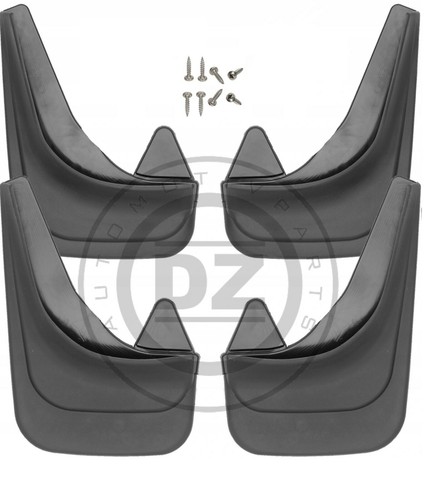Mud flaps front - 4x, front+rear