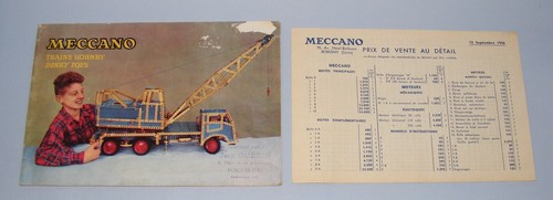French meccano products 1956 - french,