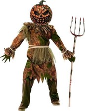 Boys Scary Pumpkin Costume +