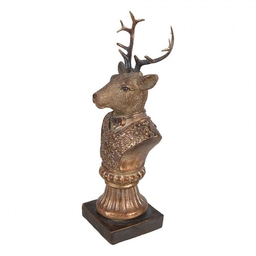 25cm brown gold suited stag - brown,