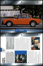 Lancia Fulvia 1600 HF - 1970 - Coupes - Atlas Dream Cars Fact File Card