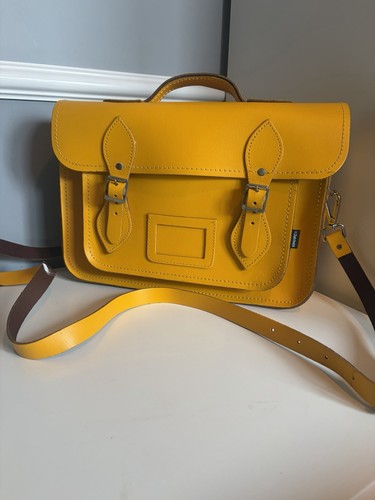 Zatchels yellow leather - 13”,