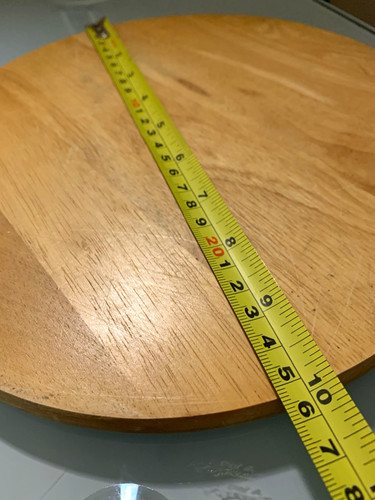 Round wood table - top, light