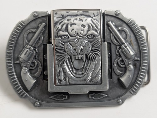 Zorro brass tiger lighter - zorro, belt