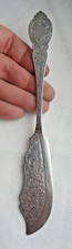 FINE VICTORIAN 1884 LARGE SOLID SILVER BUTTER SPREADER!