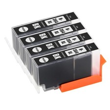 4 Black Ink Cartridges for HP