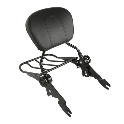 Detachable black sissy bar - black,