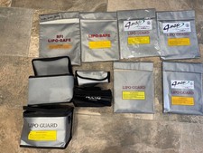 10 x Lipo Safe Bags RC Plane Car Heli Job Lot NO RESERVE