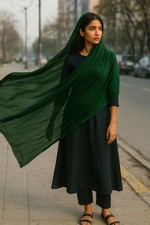 Premium Quality Chiffon Dupatta Plain color scarf Hijab Eid Ramdan Casual Party