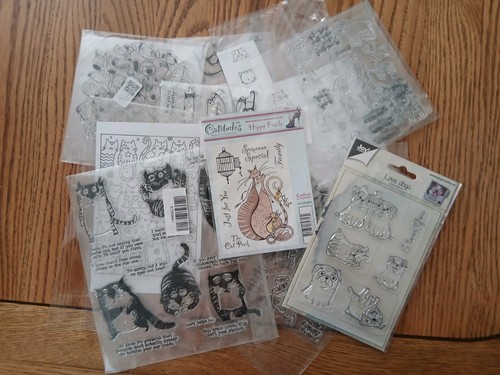 11x stamp sets - and, cat
