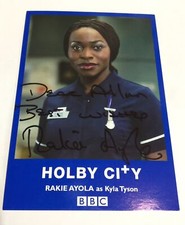 Rakke Ayola Klya Tyson Holby City BBC Hand Signed Cast Card vtd
