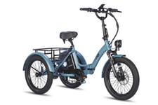 FAFREES 20" Electric Trike Folding Trike 3 Wheel E-Bike 18.2AH Cargo Tricycle
