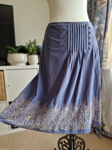 Monsoon blue embroidered - blue,