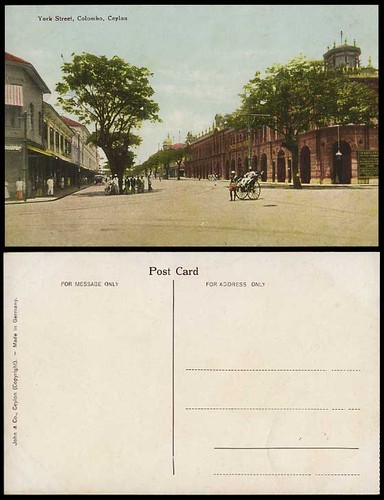 Ceylon old colour - colour, postcard
