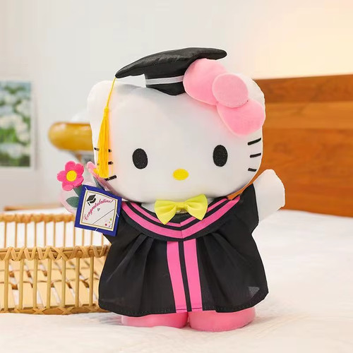 Hello kitty plush graduation - plush,