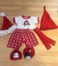 Build A Bear red Penguin / Xmas Bundle 