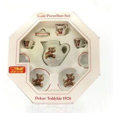 Steiff Teddy Bear Miniature Tea Set Vintage Unused Collectible