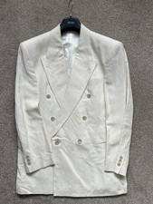 HUGO BOSS Linen Blazer Jacket In Cream White - EXTREMELY RARE