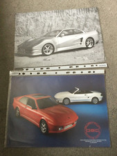 Quantum Sports cars & lister Storm  double sided Brochures in VGC.   Bi49