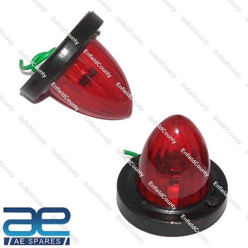 Pair red side marker light - marker,