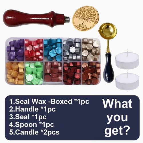 Wax seal stamp kit tree - stamp,