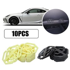 10pcs Plastic Plum Plate Metal
