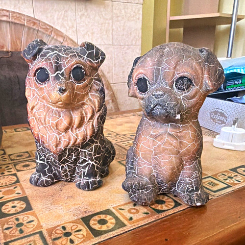 Set dog animal figurines - of,
