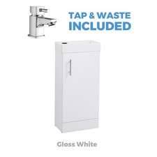 White Bathroom Vanity Unit
