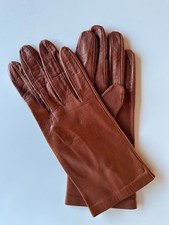 Italian Fine Leather Ladies Gloves Tan - Size 7.5 - Unworn