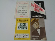 4 x THEATRE PROGRAMMES - LONDON HIPPODROME - 1950's