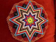 Vintage Colourful Hand Beaded