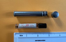 Rare Small Vintage Metal Flask Holder With Boots Iodine bottle 1930s ?