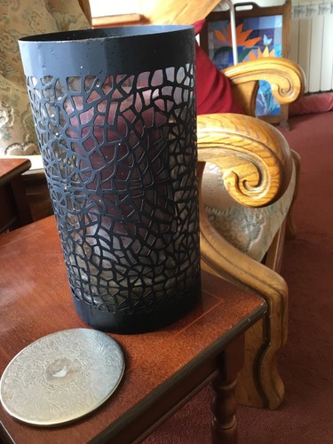 Decorative metal candle - decorative,