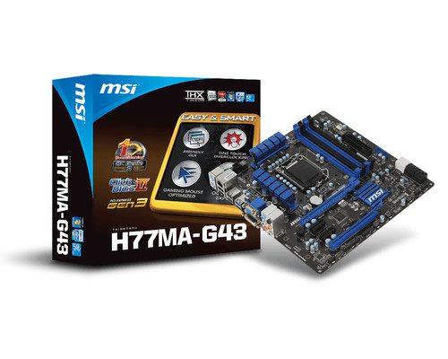 Msi h77ma g43 motherboard - h77ma-g43,