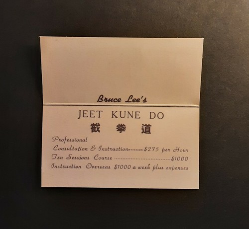 Bruce lee jeet kune card - bruce, do