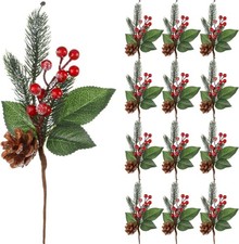 12pcs Christmas Pine Berry