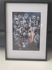 Tyson Fury Poster Large Framed Boxing Man Cave Home Bar Gym