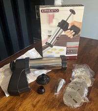 Vintage Ernesto Biscuit Maker Cookie Press BOXED & complete - opened never used