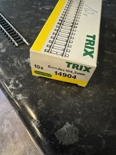 10 Piece Trix Track Straight 14904 104, 2mm Good Condition N Gauge new in box 