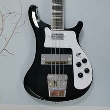 Black Electric Bass Guitar
